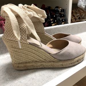 Soludos Wedge Lace-Up Espadrille Sandal- size 7